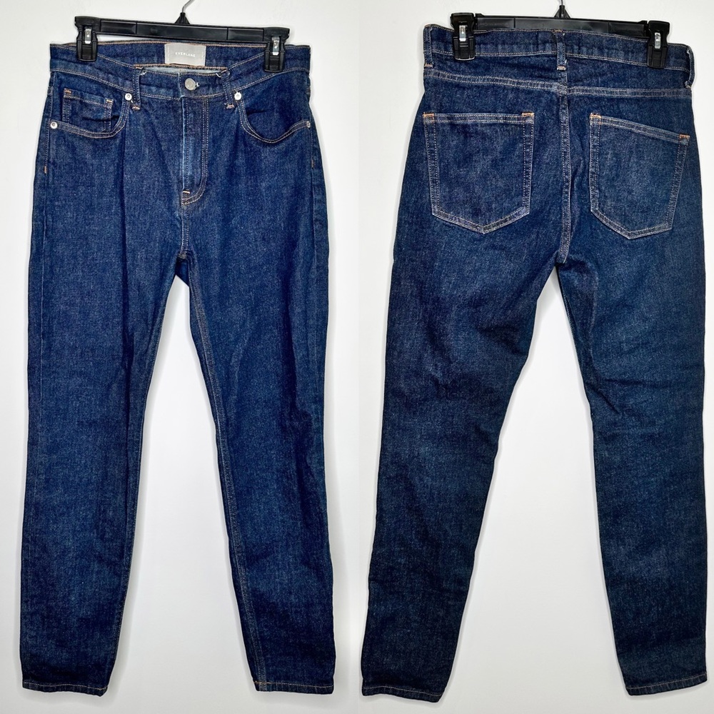 Everlane Dark Wash Straight Leg Jeans